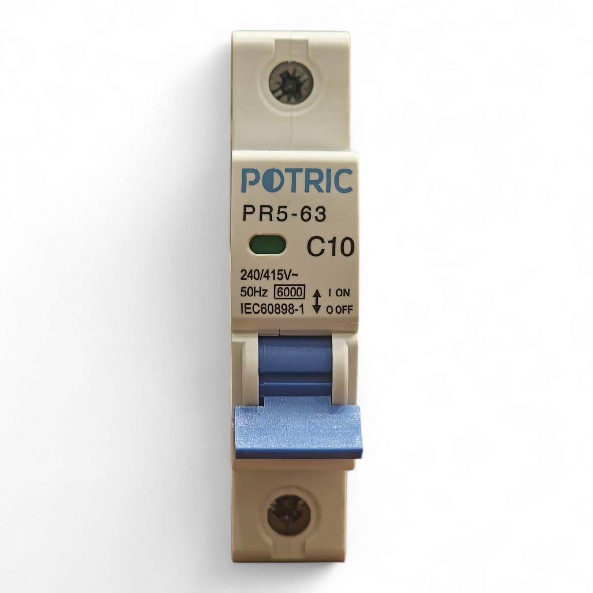 Potric PR5 Miniature Circuit Breaker MCB 1 Pole 6kA IEC EN 60898-10A
