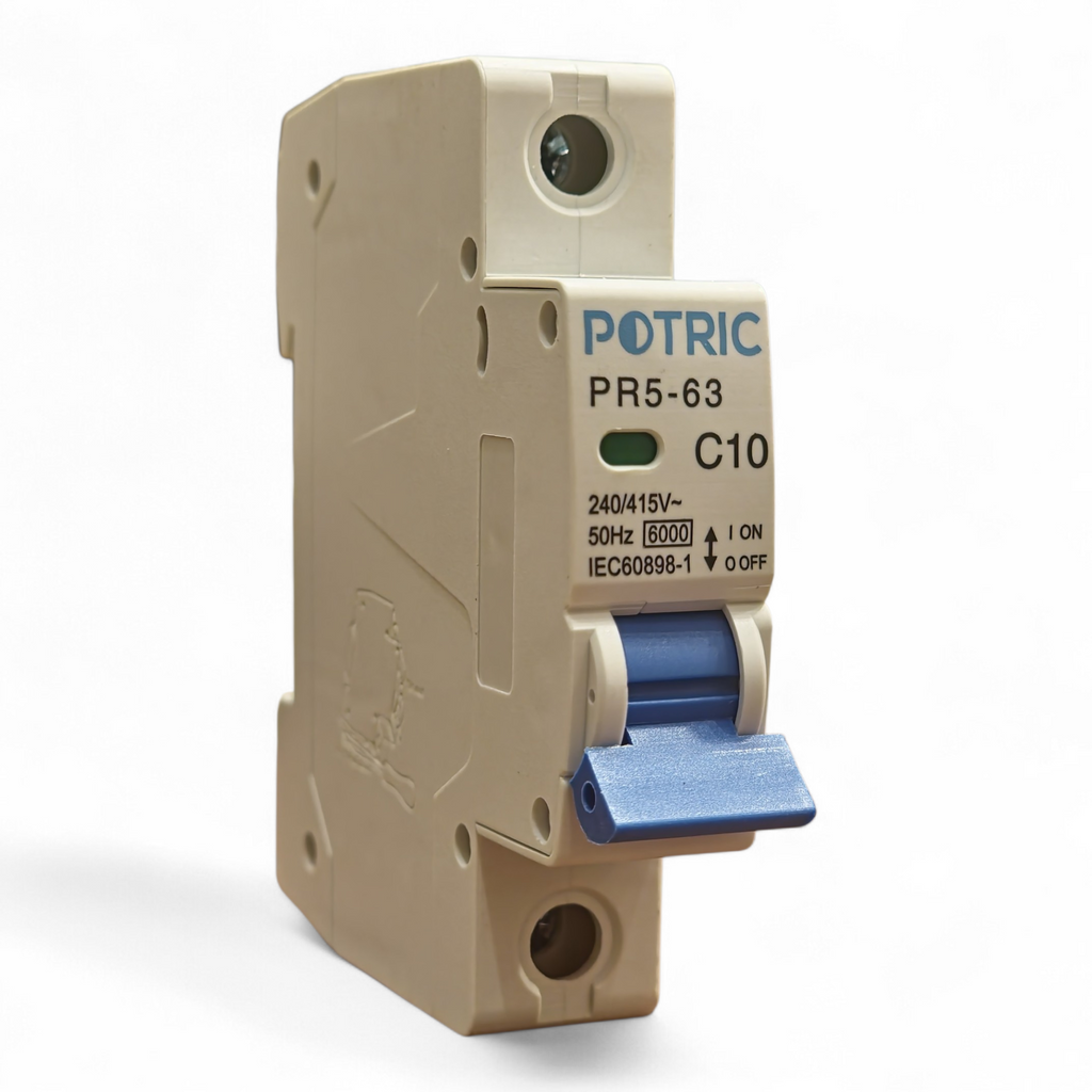 Potric PR5 1 Pole MCB 10A 6kA Circuit Breaker