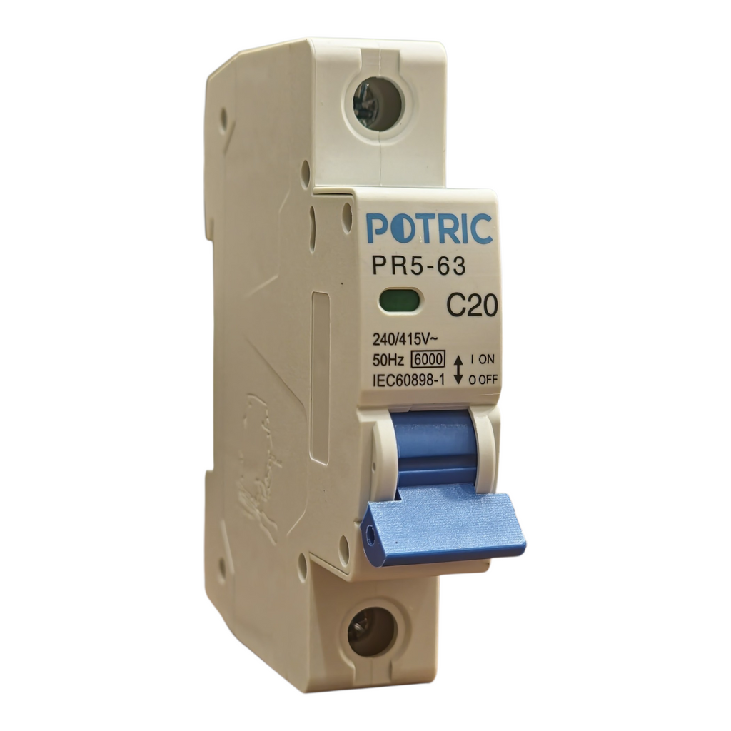 Potric PR5 Single Pole Miniature Circuit Breaker 6A