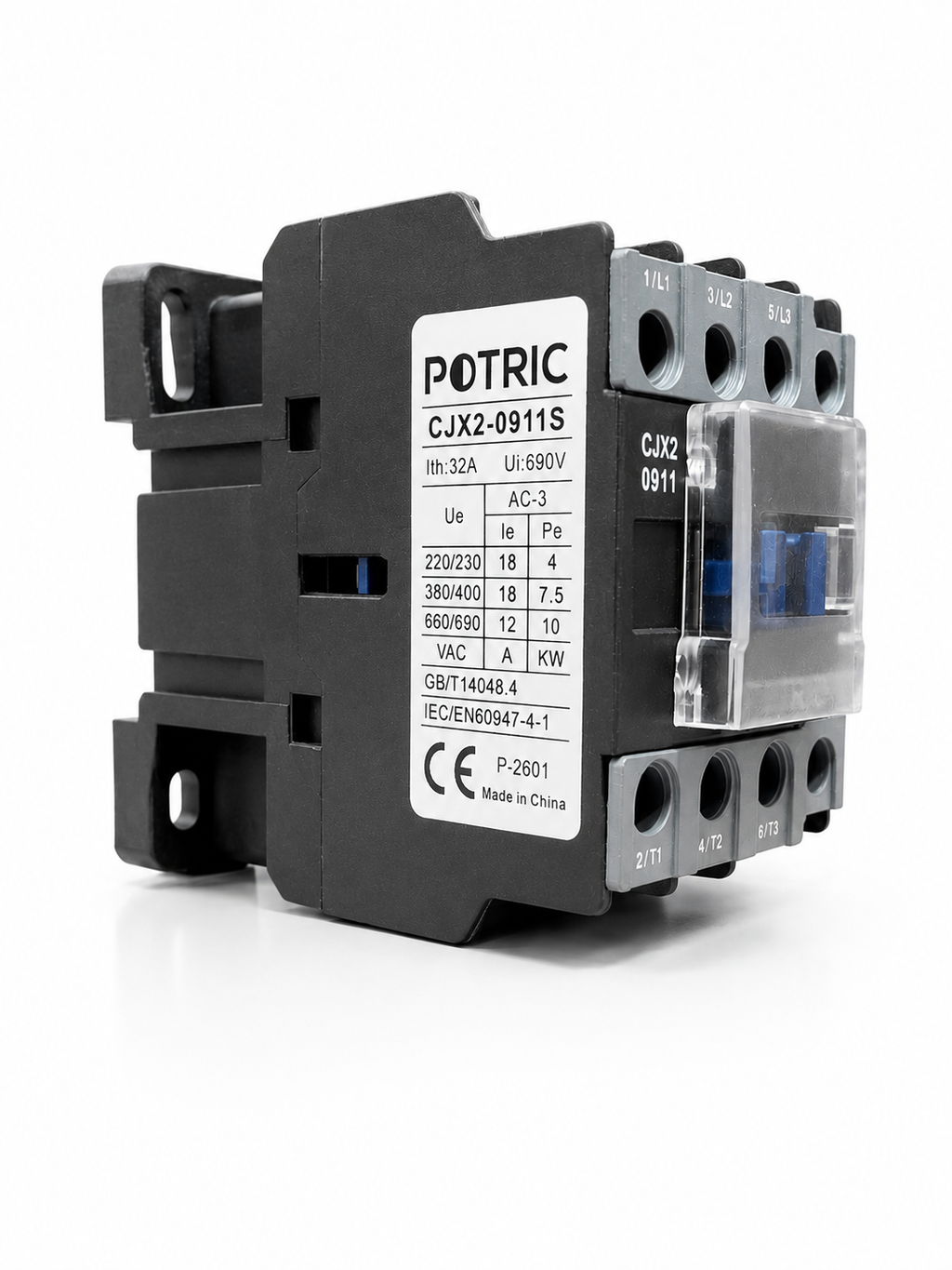 CJX2 Series AC Contactor, 9A–95A, 3 Pole, 24V–380V Coil Voltage