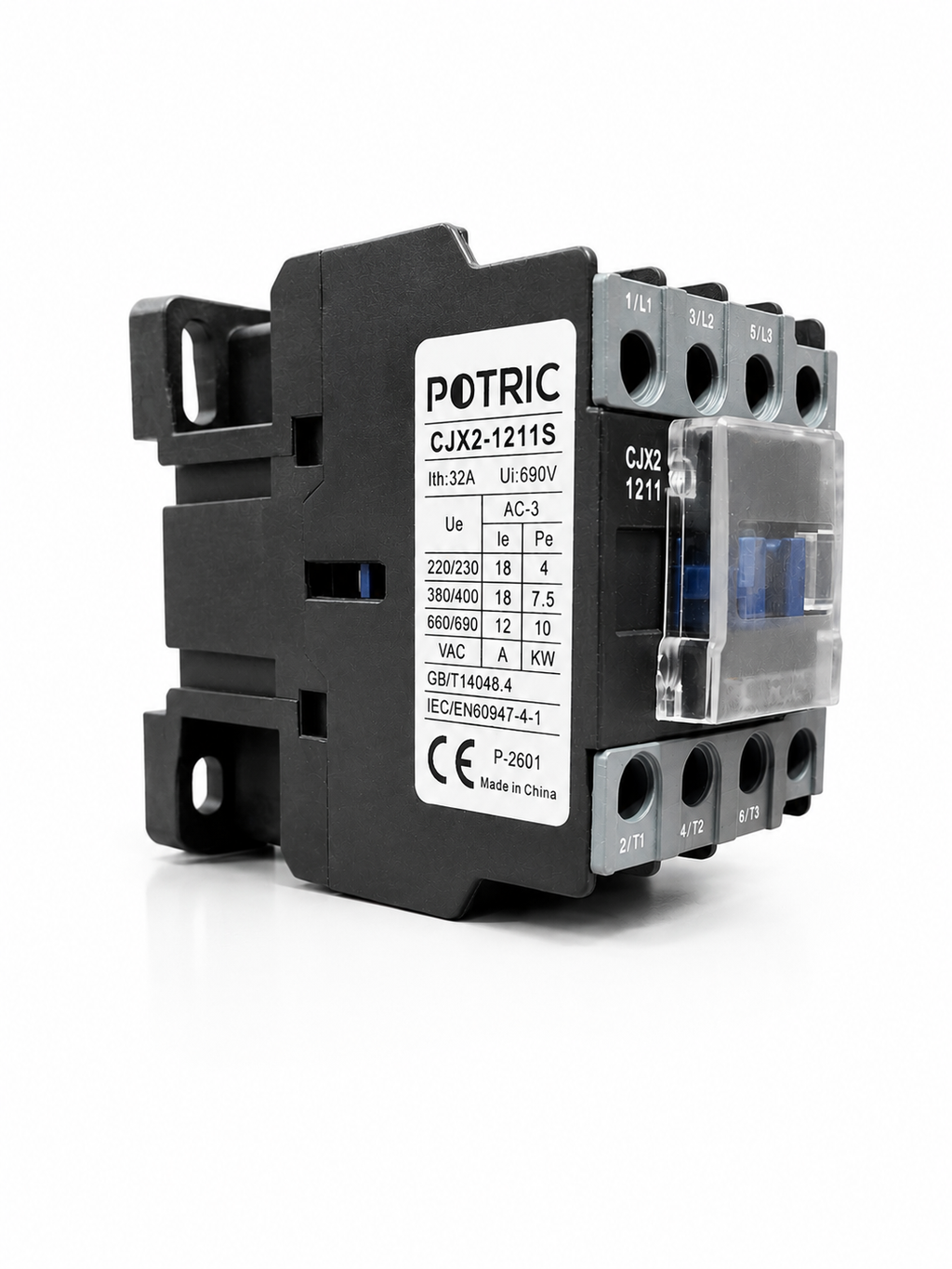 CJX2 Series AC Contactor, 9A–95A, 3 Pole, 24V–380V Coil Voltage