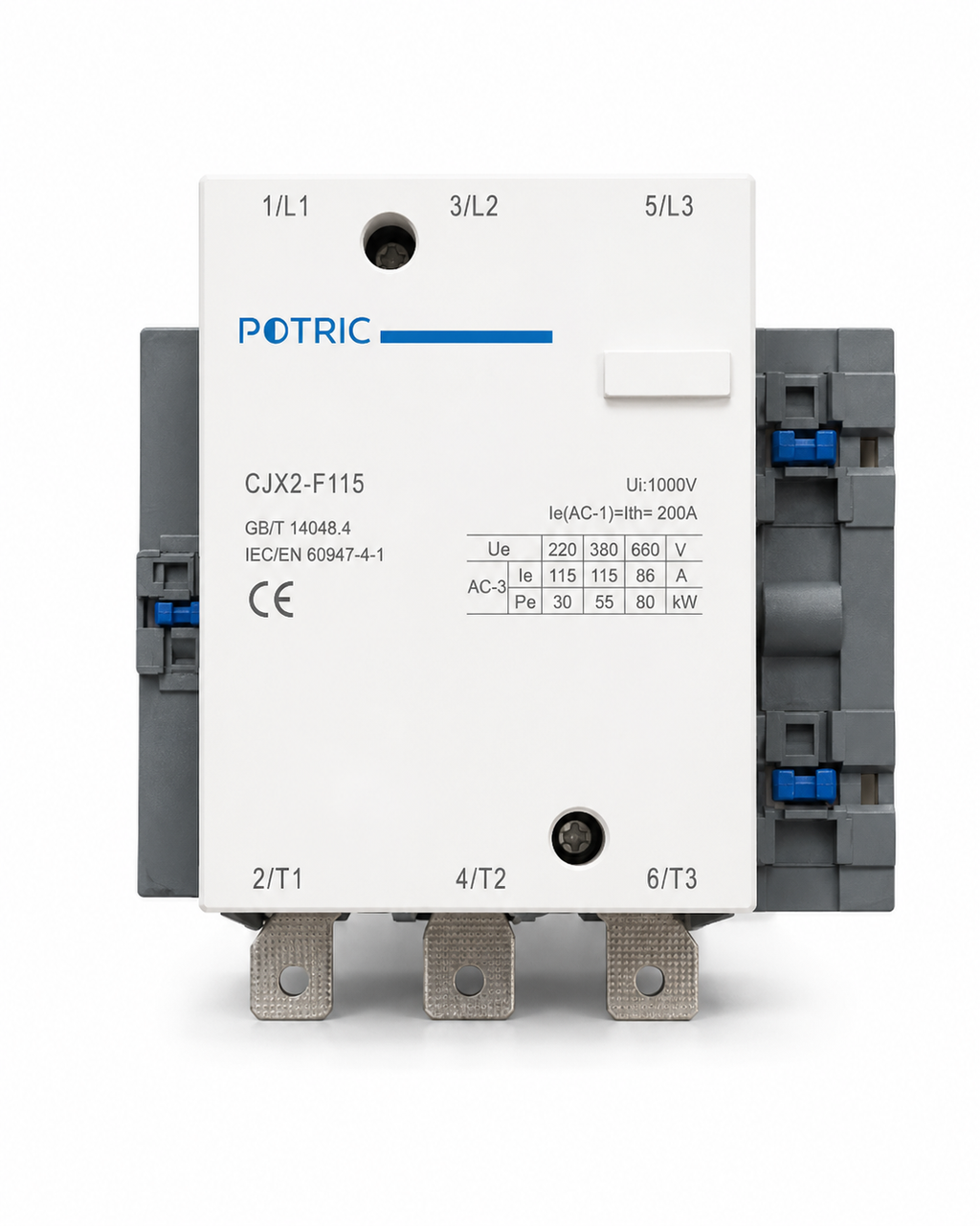 LC1 Series AC Contactor, 115A–800A, 3 Pole, 220V AC Coil Voltage
