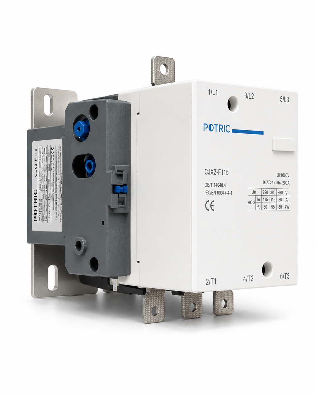 LC1 Series AC Contactor, 115A–800A, 3 Pole, 220V AC Coil Voltage