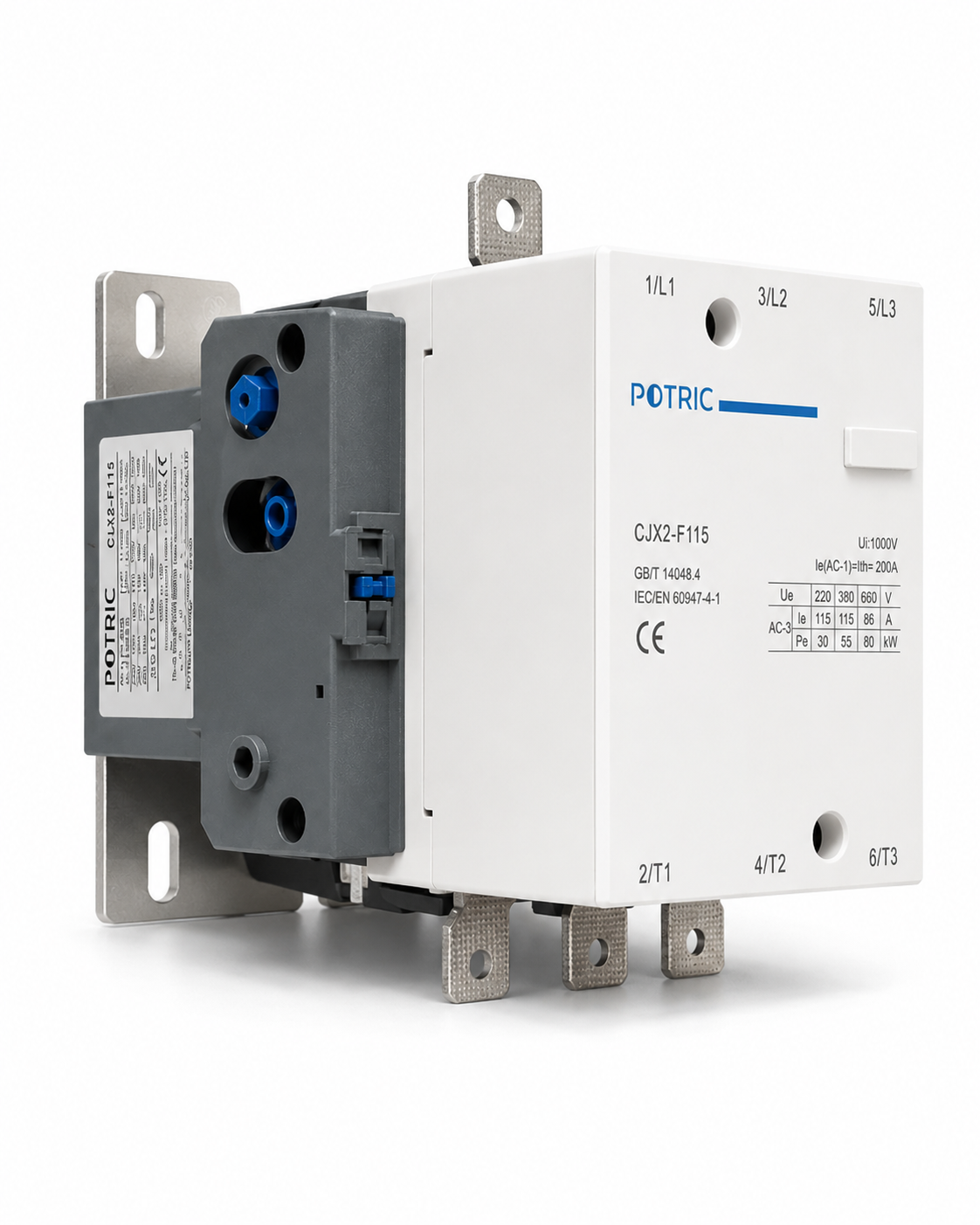 LC1 Series AC Contactor, 115A–800A, 3 Pole, 220V AC Coil Voltage
