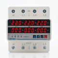 Potric POVD 3-phase digital voltage protector 100A front view