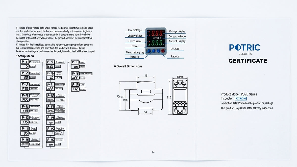 Potric_POVD_digital_voltage_protector_63A_80A_dual_display_datasheet2