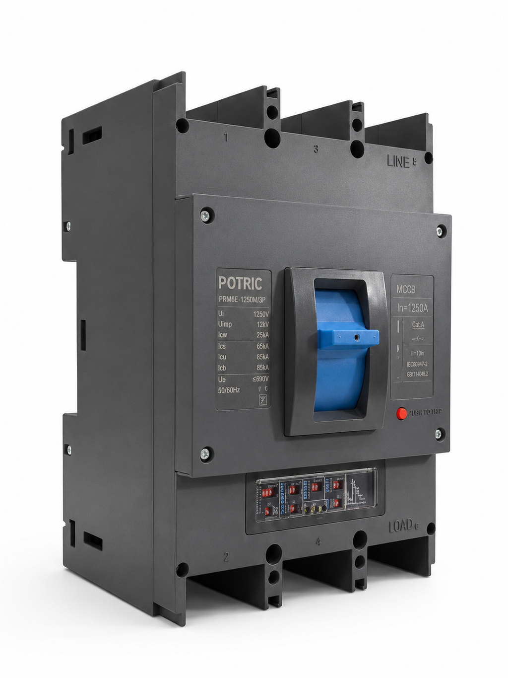 Potric_PRM6E_MCCB_Side_View