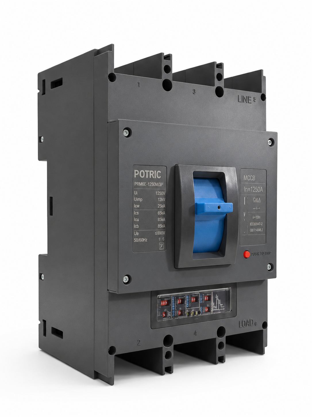 Potric_PRM6E_MCCB_Side_View