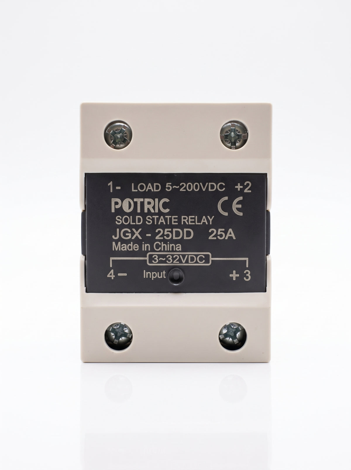 Potric JGX DC/DC solid state relay 25A 40A front view